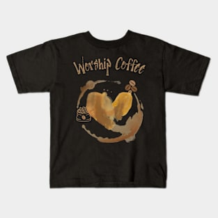 Worship Coffee Kids T-Shirt